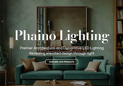 NY Digital Winner - Daniel James Consulting - Phaino Lighting | Company Identity + Website Development